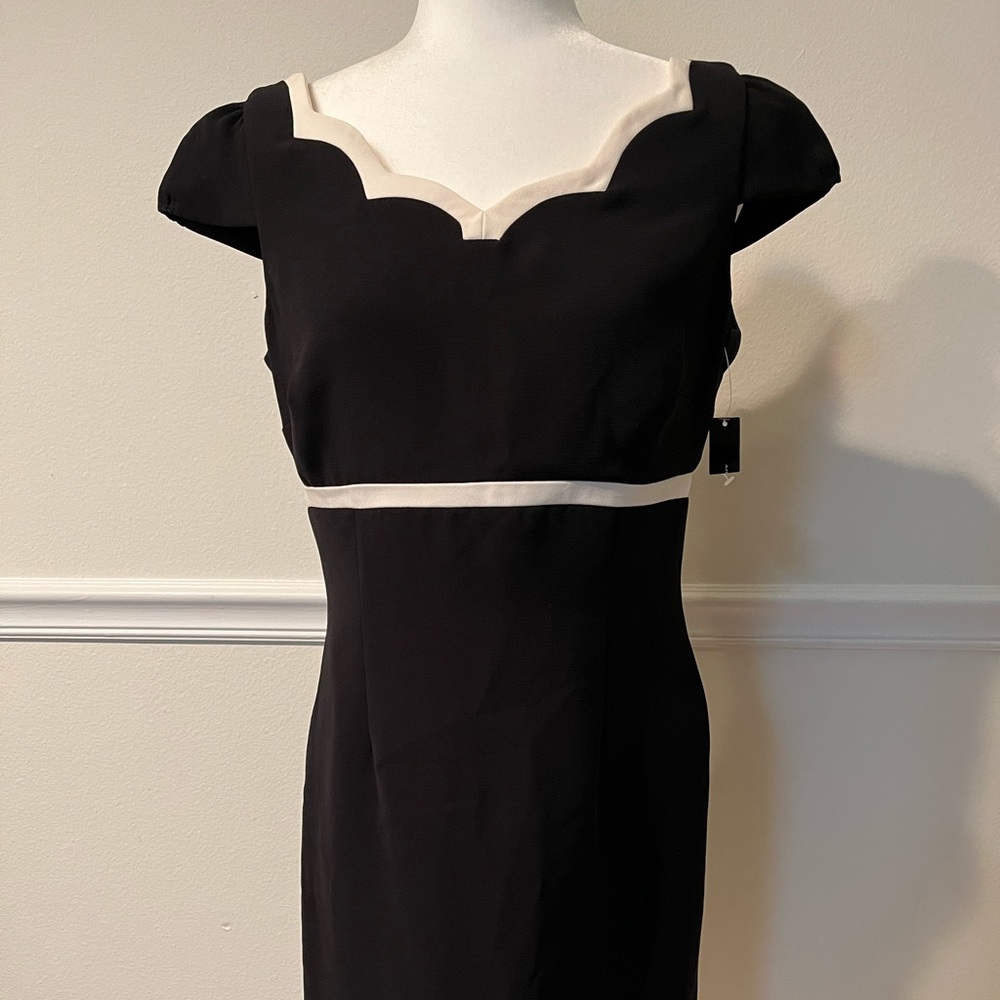 NWT White House Black Market Scallop Dress